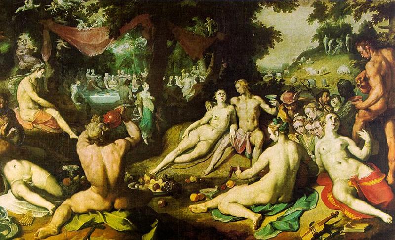 Cornelisz van Haarlem The Wedding of Peleus and Thetis Sweden oil painting art